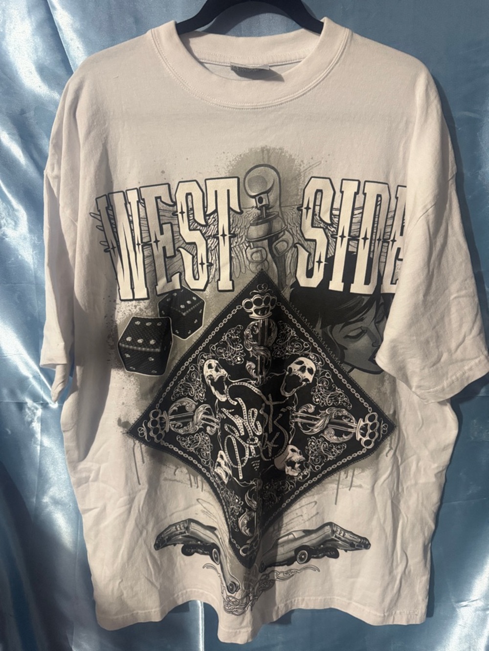 West Side Graphic Short Sleeve Tee - White/Black